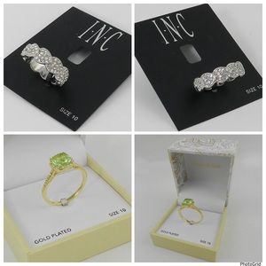 Lot of two size 10 rings INC and Charter Club NWT